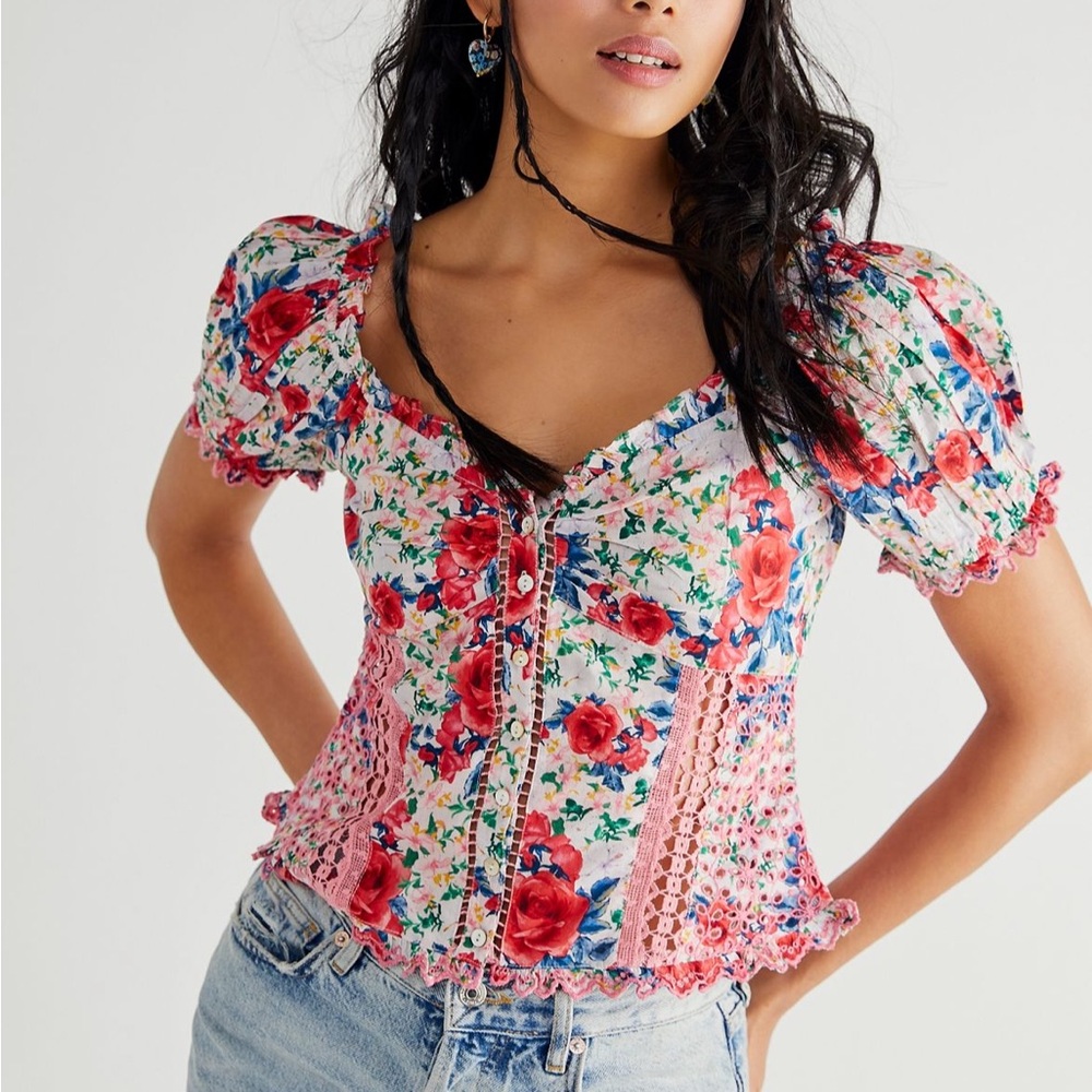 LoveShackFancy Bryant Top - Size 8